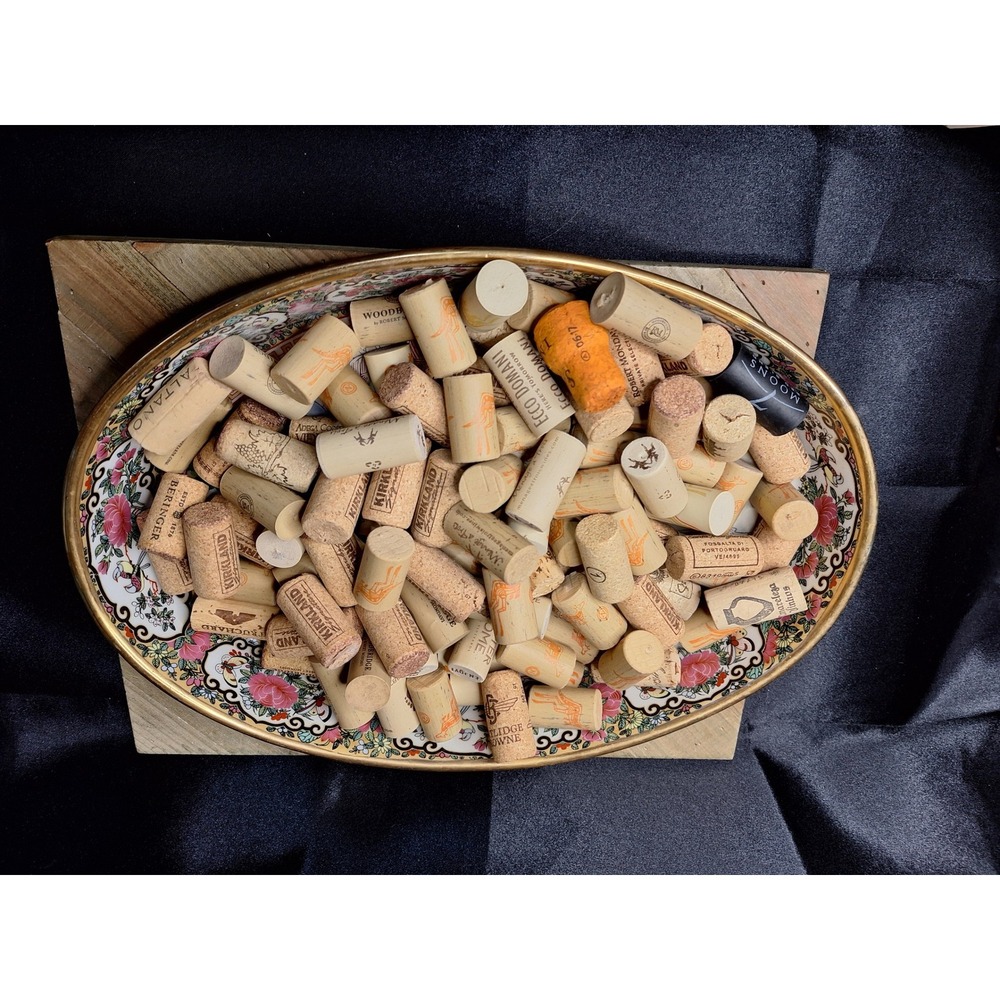 Lot of 100 Assorted Wine Corks Natural and Synthetic for Crafts and Decor